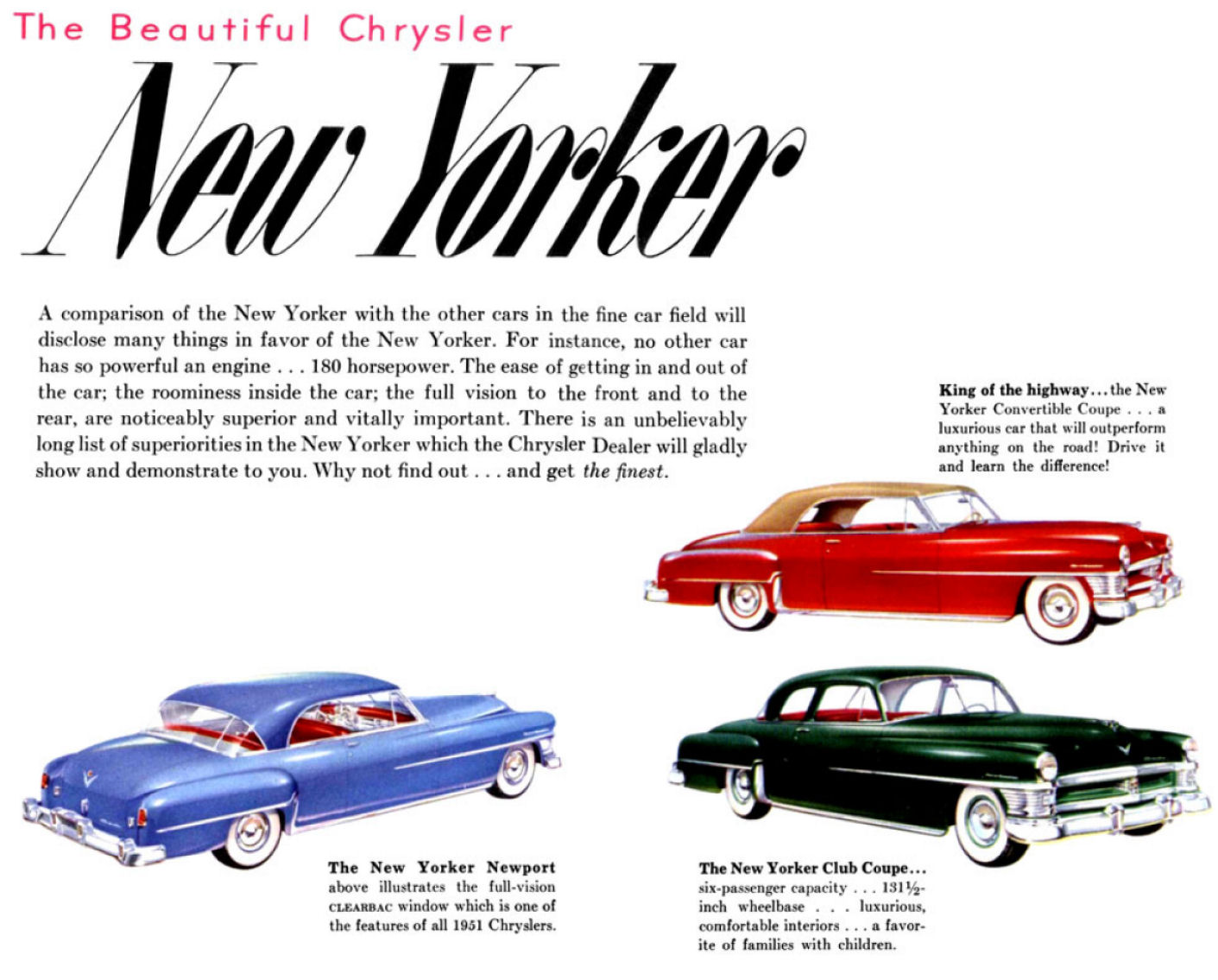 1951 Chrysler Full-Line Brochure Page 3